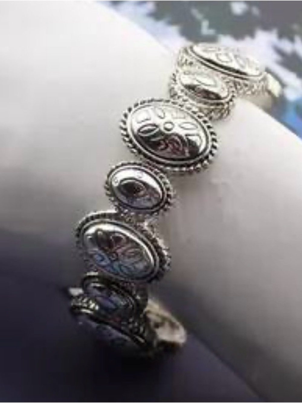 Silver Tone Stretch Bracelet by  Napier